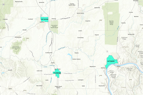 FEMA Community Disaster Resilience Zones in Indiana