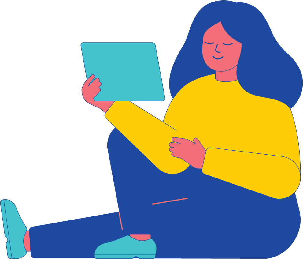 woman reading