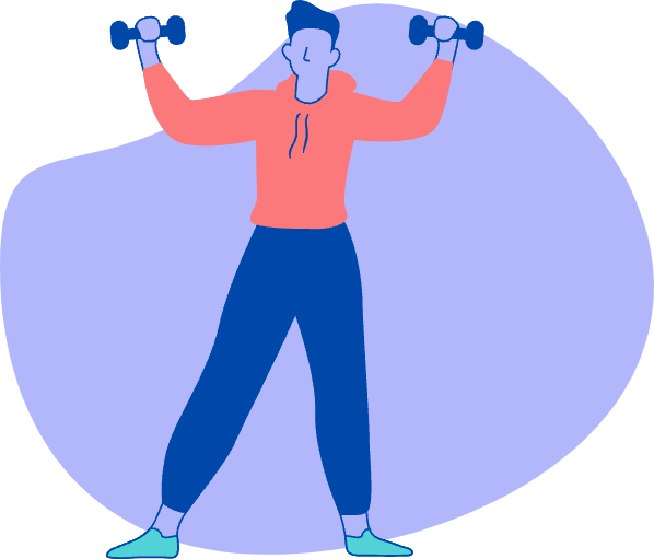 man exercising