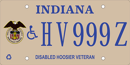 Disabled Merchant Marine Veteran Plate