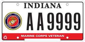 Marine Corps Veteran Plate