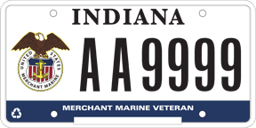 Merchant Marine Veteran Plate