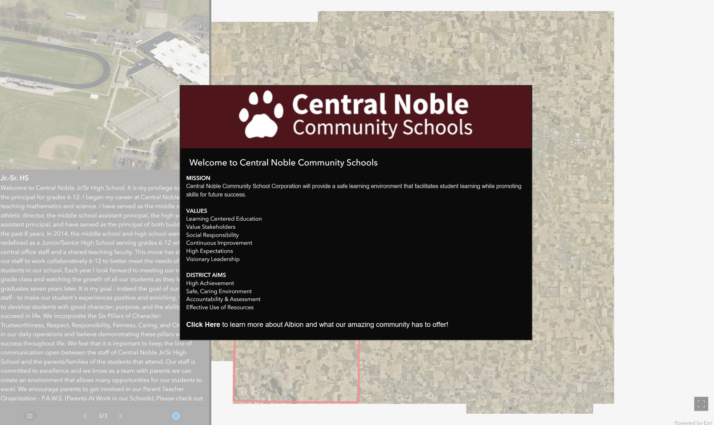 Central Noble Schools Story Map