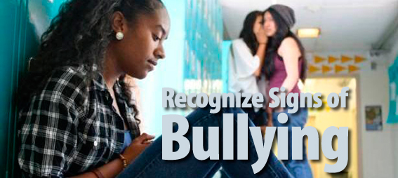 Recognize Signs of Bullying
