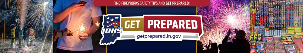 Fireworks safety tips banner