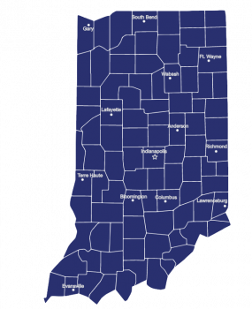 Map of Indiana