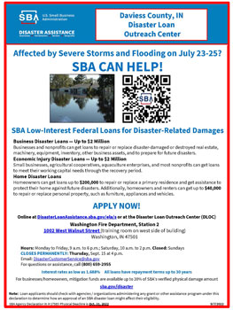 SBA disaster flyer