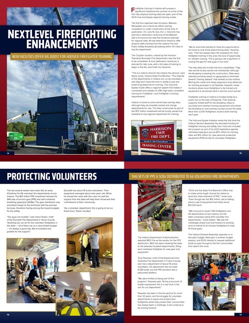 NextLevel Firefighting article magazine spreads