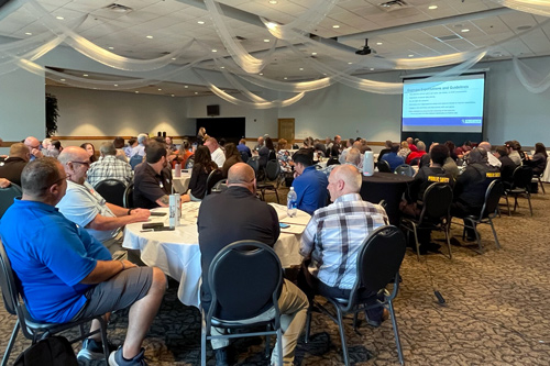 Room of tabletop exercise participants