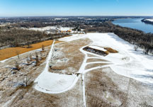 Angel Mounds State Historic Site sits on the banks of the Ohio River in Evansville. The 600-acre site built by the Mississippian culture, active from 800 A.D. through the 16th century, includes 11 earthen mounds.
   