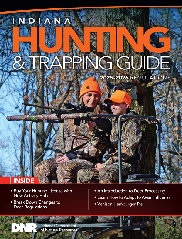 Two people in hunting stand