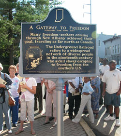 New Albany Underground Railroad Historical Marker
