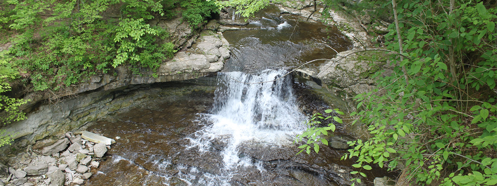 waterfalls and stream