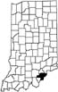 Clark County locator map