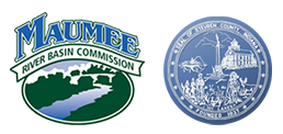 Logos for Maumee River Commission and Steuben County