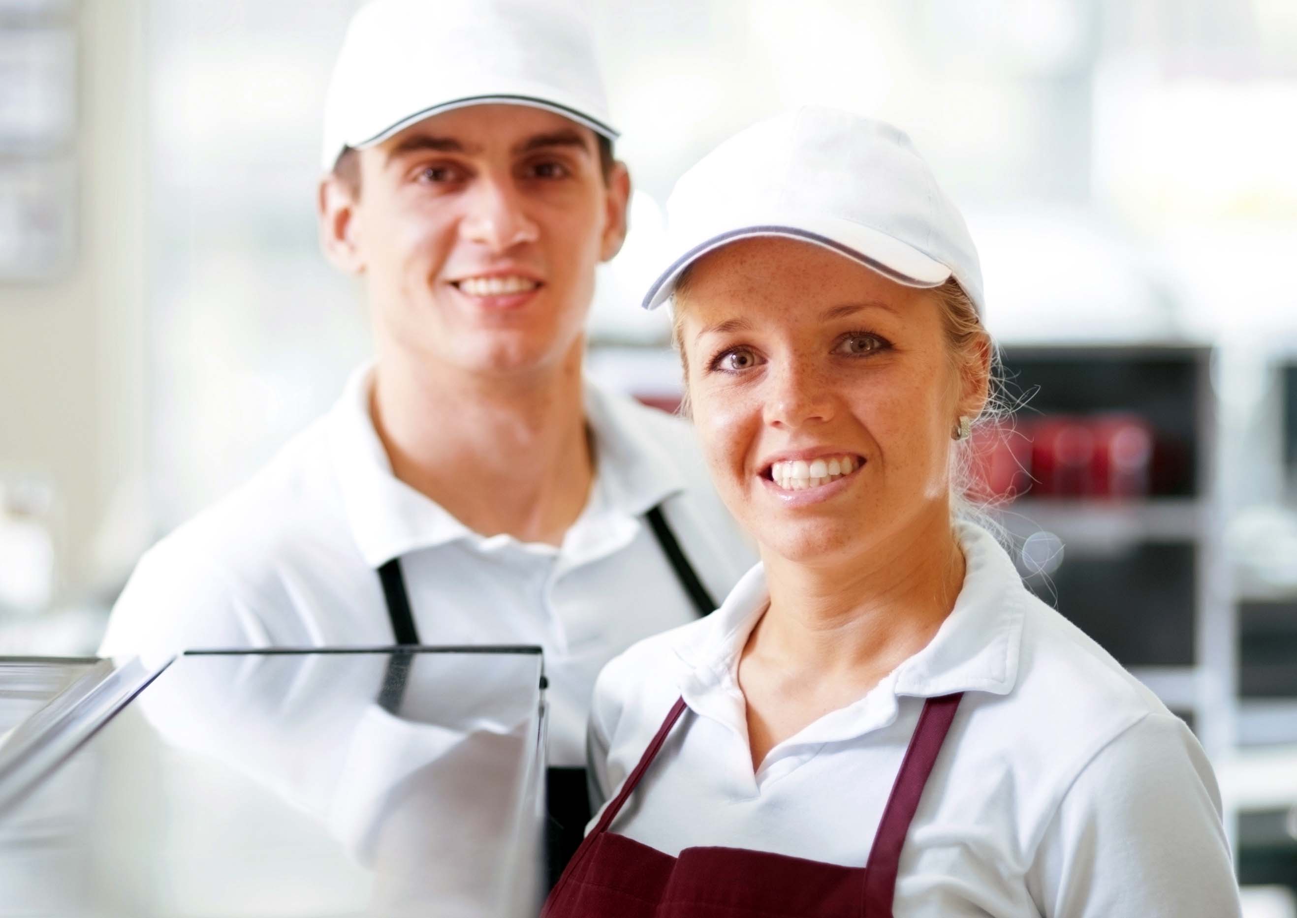 Fast Food Workers Stock Image