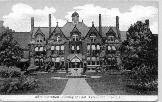 Picture of administration building post card