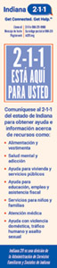 Indiana 211 Info Bookmark 2022 – Spanish