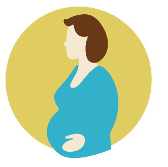 graphic of pregnant woman