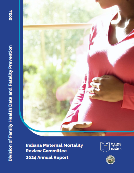 pregnant woman looking out the window