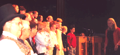 Marker dedication choir