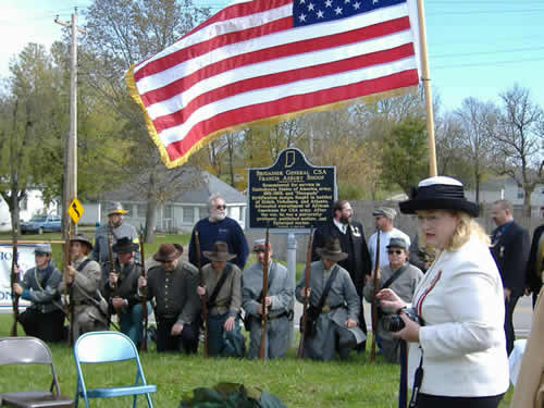 The marker dedication ceremony for Francis Asbury Shoup took place on October 21, 2006.