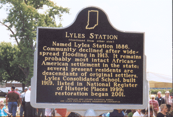 Lyles Station marker dedication, June 24, 2002.