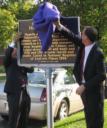 The marker for the Conner Street Historic District was dedicated on October 3, 2005.