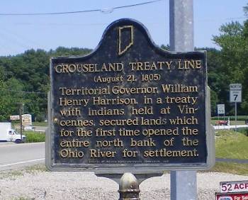 Grouseland Treaty Line (August 21,  1805)