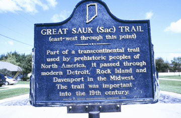 Great Sauk (Sac) Trail (east-west through this point)