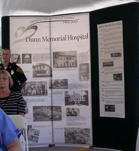 Exhibit detailing the hospital's storied history.