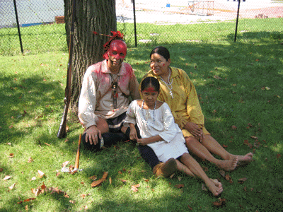 Jeremy Turner and his American Indian family.