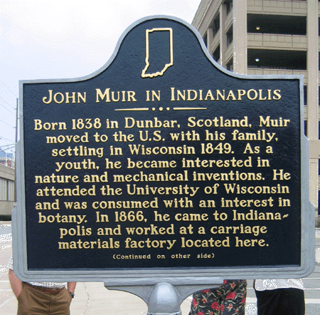 Side one of the marker.