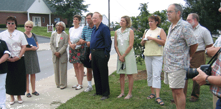 It was a good crowd at the July 2, 2004 dedication.