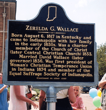 Marker dedication, June 13, 2004, at Central Christian Church, 701 North Delaware Street, Indianapolis.