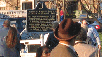 About 200 people attended the dedication of the marker.
