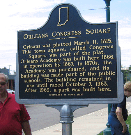 Front side of the marker.