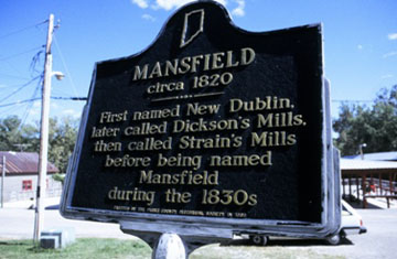 Mansfield circa 1820