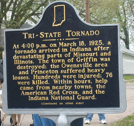 Side one of the new historical marker in Griffin.
