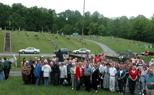Several hundred people attended the marker dedication.