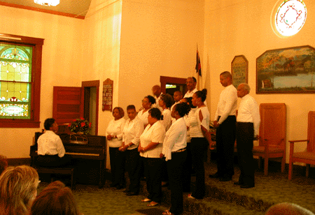 Gospel Choir from the First Baptist Church in Eminence, Kentucky.