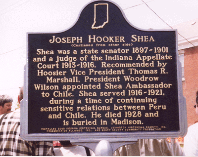Joseph Hooker Shea marker, side two.
