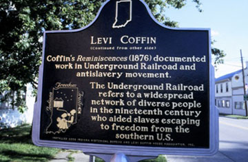 Levi Coffin Indiana Historical Marker