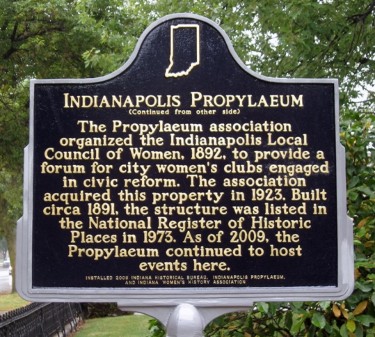 Indianapolis Propylaeum Side 2