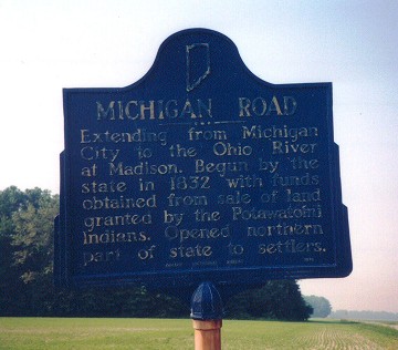 Michigan Road Historical Marker