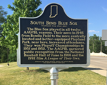 South Bend Blue Sox Side Two