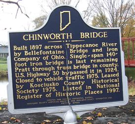 The Repair of the Chinworth Bridge Historical Marker