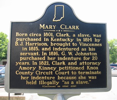 Mark Clark historical marker - side 1