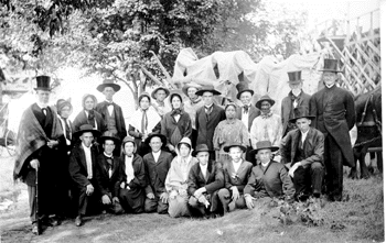 Parke county residents portray pioneers, 1916