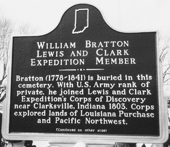 William Bratton marker dedication, April 13, 2002.